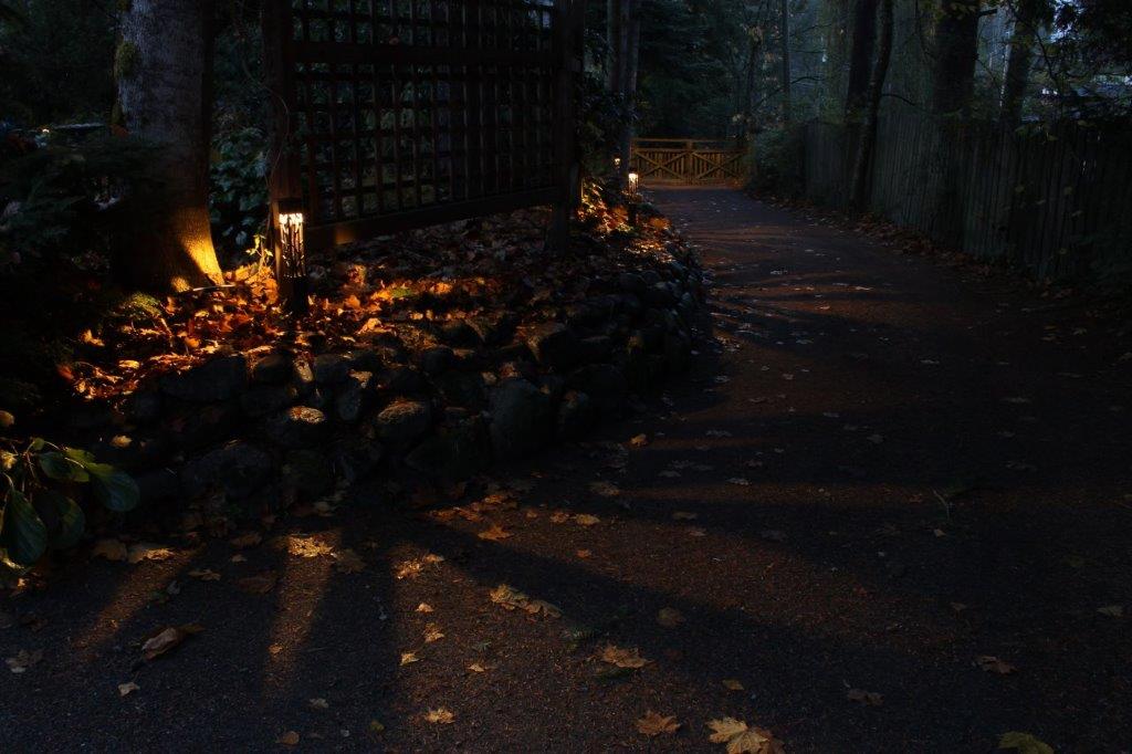 Outdoor driveway lighting