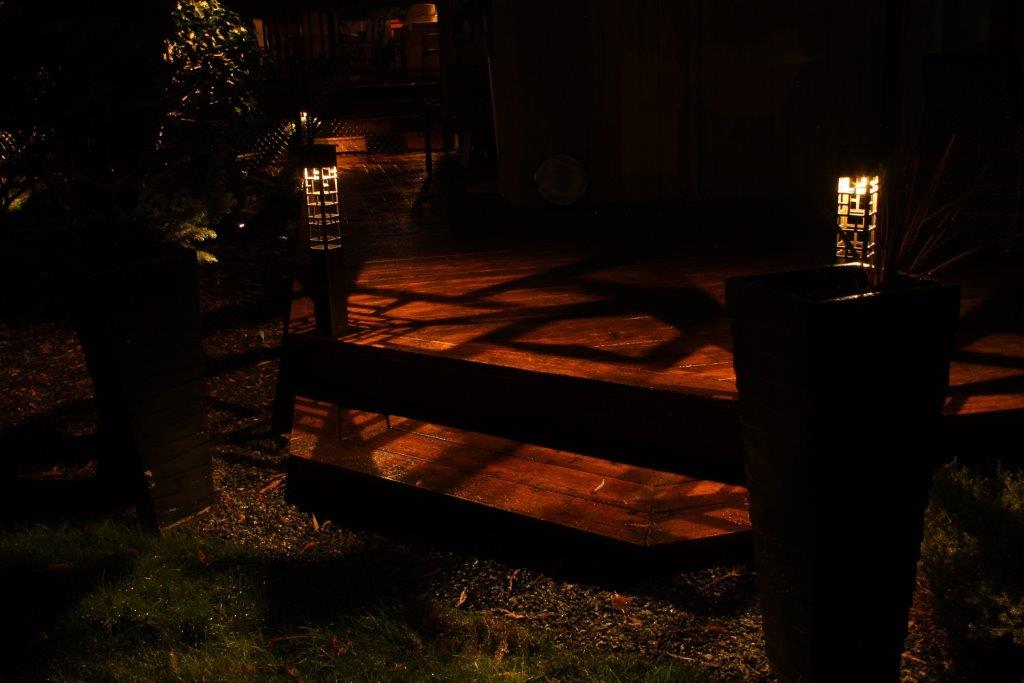 Deck staircase lighting